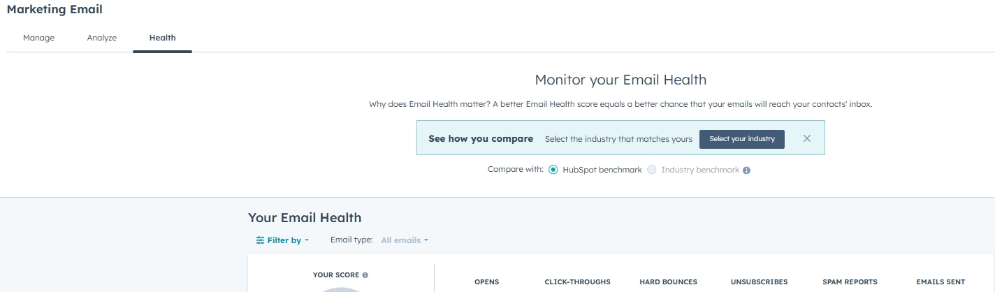 Email Health Tool