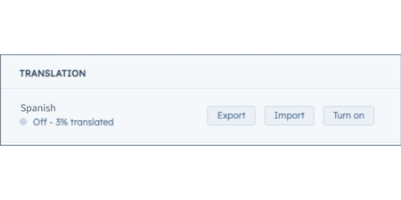 Spanish Custom Translation HubSpot