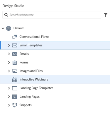 choose template in Marketo