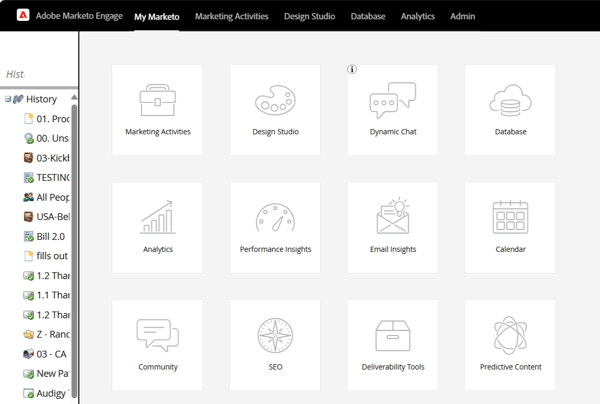 Adobe Marketo Dashboard