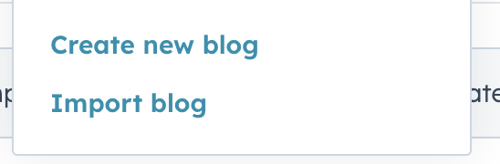 import blog in HubSpot